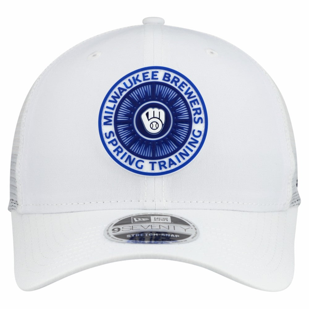 Milwaukee Brewers 2026 Spring Training Fan Pack 9SEVENTY Adjustable Trucker Hat - White | New Era