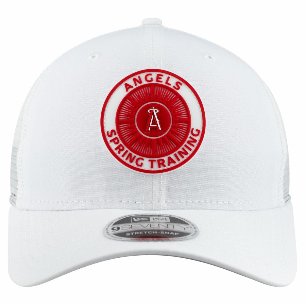 Los Angeles Angels 2026 Spring Training Fan Pack 9SEVENTY Adjustable Trucker Hat - White | New Era