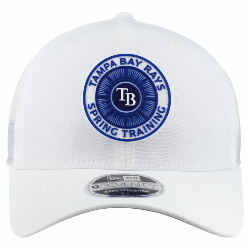 Tampa Bay Rays 2026 Spring Training Fan Pack 9SEVENTY Adjustable Trucker Hat - White | New Era