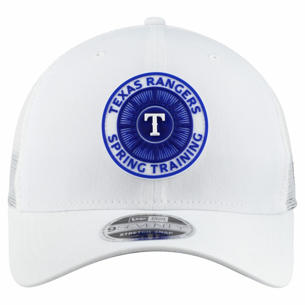 Texas Rangers 2026 Spring Training Fan Pack 9SEVENTY Adjustable Trucker Hat - White | New Era