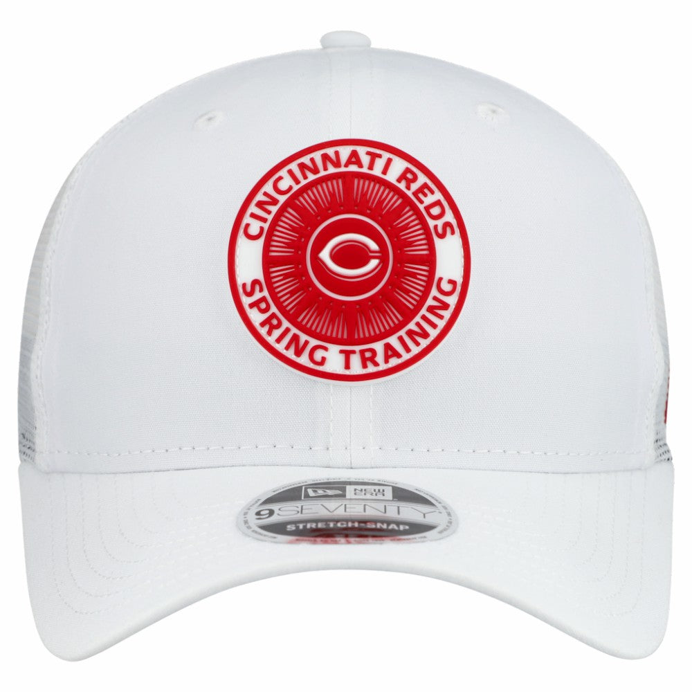 Cincinnati Reds 2026 Spring Training Fan Pack 9SEVENTY Adjustable Trucker Hat - White | New Era