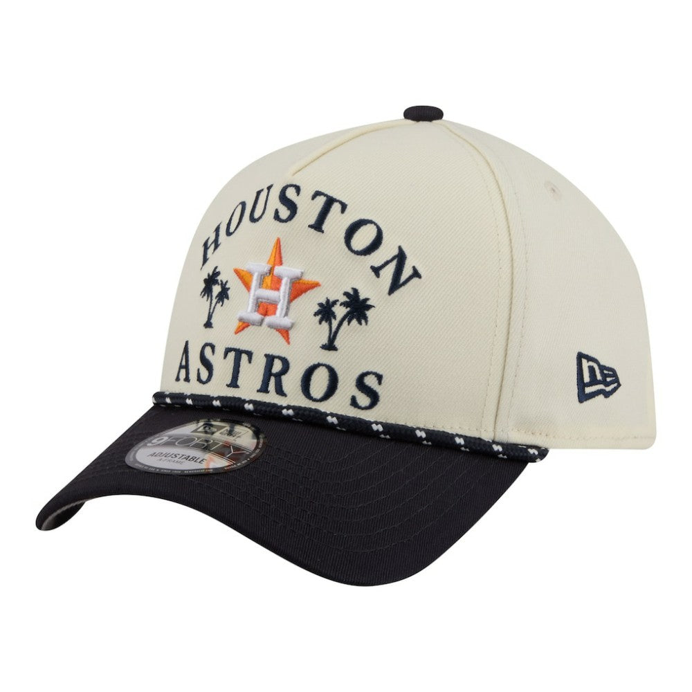 Houston Astros 2026 Spring Training Fan Pack Rope A-Frame 9FORTY Adjustable Hat - Cream | New Era