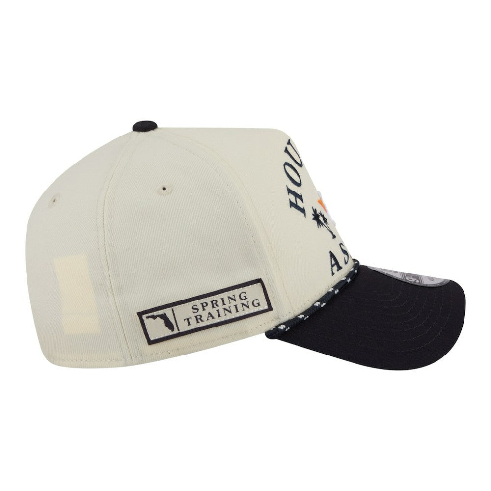Houston Astros 2026 Spring Training Fan Pack Rope A-Frame 9FORTY Adjustable Hat - Cream | New Era