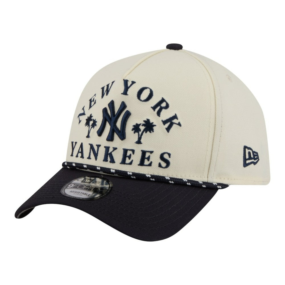 New York Yankees 2026 Spring Training Fan Pack Rope A-Frame 9FORTY Adjustable Hat - Cream | New Era