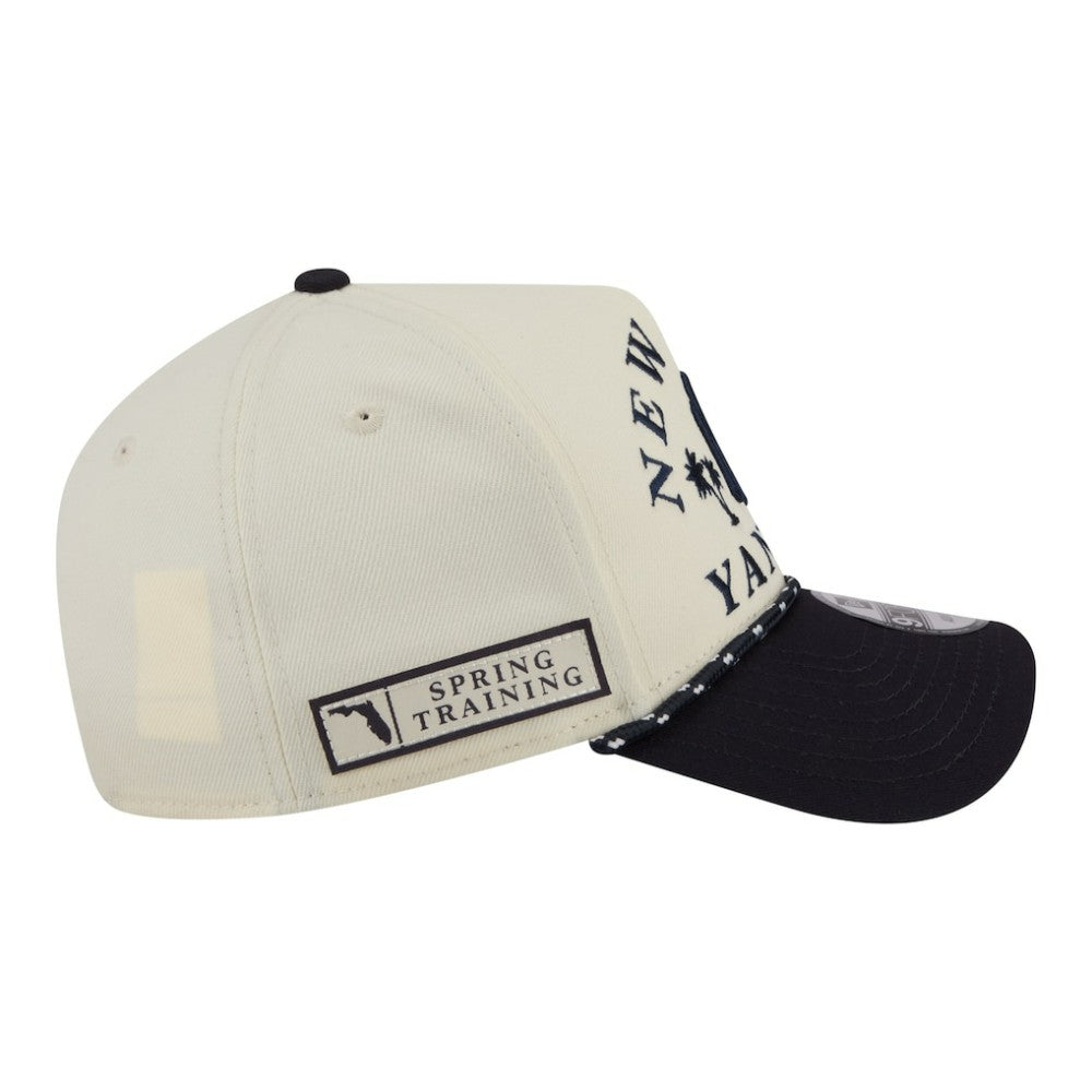 New York Yankees 2026 Spring Training Fan Pack Rope A-Frame 9FORTY Adjustable Hat - Cream | New Era
