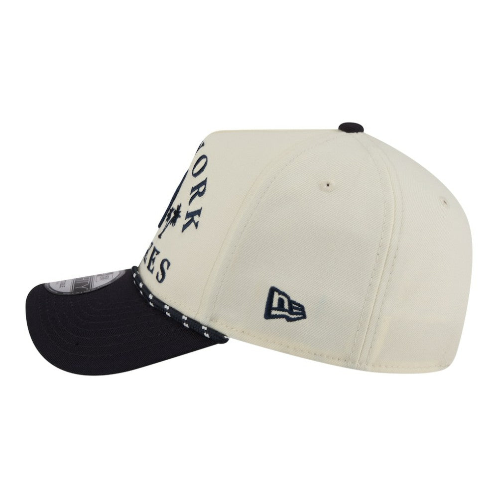 New York Yankees 2026 Spring Training Fan Pack Rope A-Frame 9FORTY Adjustable Hat - Cream | New Era