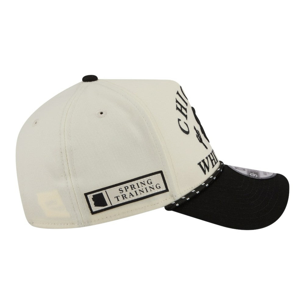 Chicago White Sox 2026 Spring Training Fan Pack Rope A-Frame 9FORTY Adjustable Hat - Cream | New Era