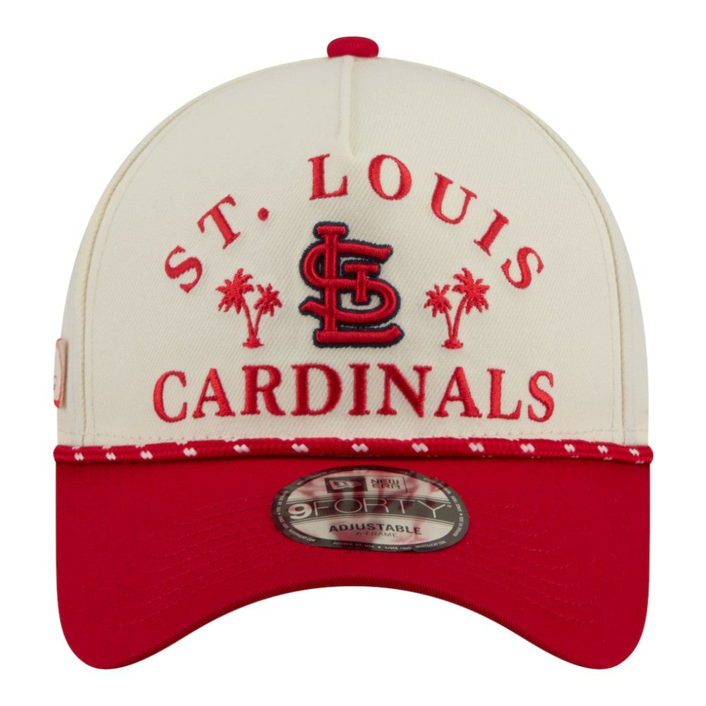 St. Louis Cardinals 2026 Spring Training Fan Pack Rope A-Frame 9FORTY Adjustable Hat - Cream | New Era