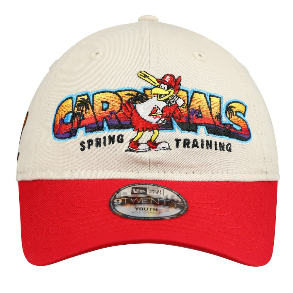 St. Louis Cardinals Youth 2026 Spring Training Fan Pack Batter 9TWENTY Adjustable Hat - Stone/Red | New Era