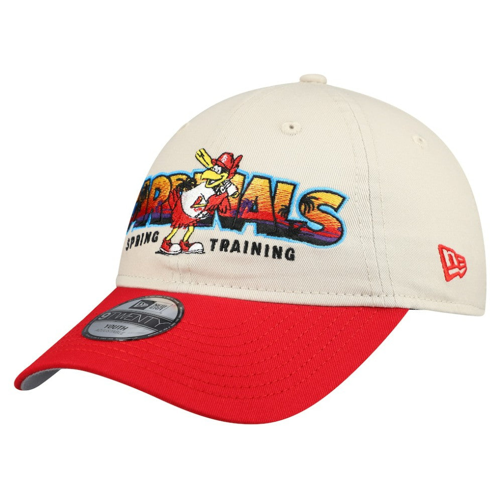 St. Louis Cardinals Youth 2026 Spring Training Fan Pack Batter 9TWENTY Adjustable Hat - Stone/Red | New Era