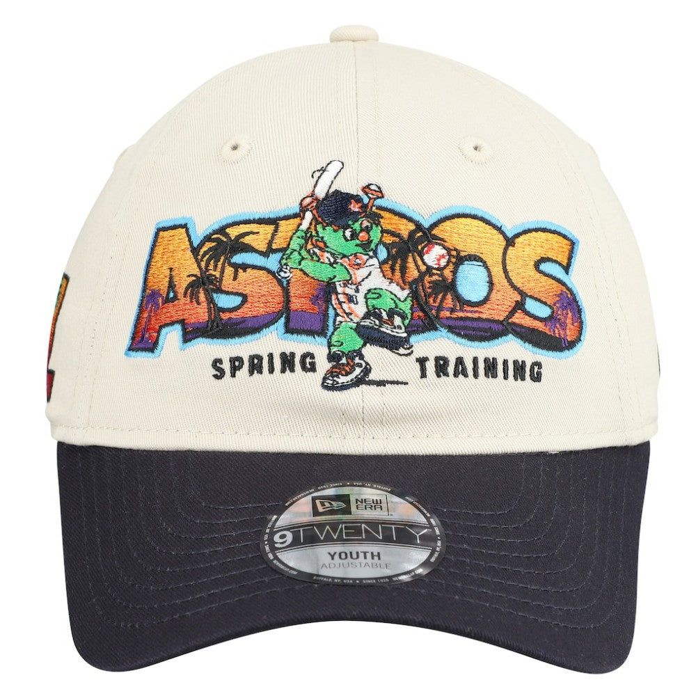 Houston Astros Youth 2026 Spring Training Fan Pack Batter 9TWENTY Adjustable Hat - Stone/Navy | New Era