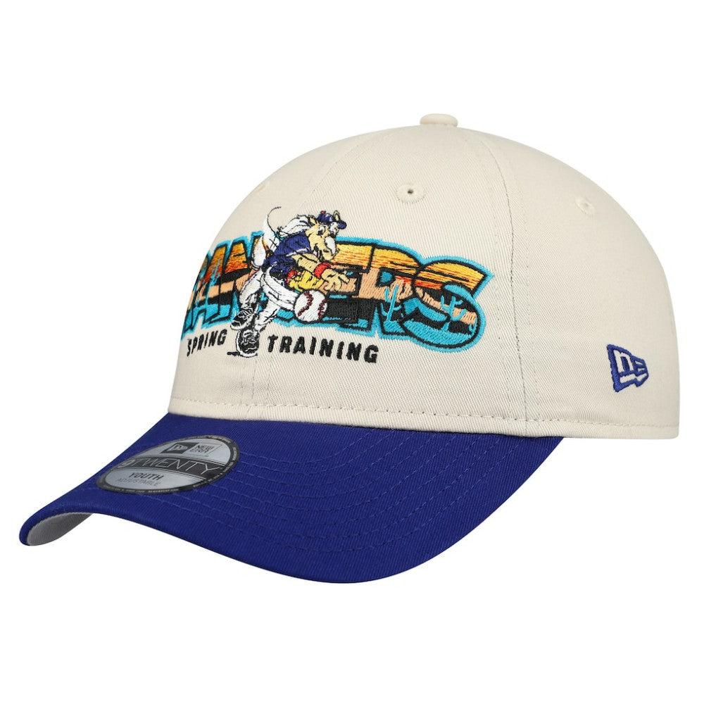 Texas Rangers Youth 2026 Spring Training Fan Pack Batter 9TWENTY Adjustable Hat - Stone/Royal | New Era