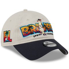 Atlanta Braves Youth 2026 Spring Training Fan Pack Batter 9TWENTY Adjustable Hat - Stone/Navy | New Era