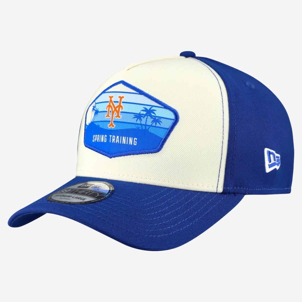 New York Mets 2026 Spring Training Fan Pack Gradient 39THIRTY Flex Hat - Stone | New Era