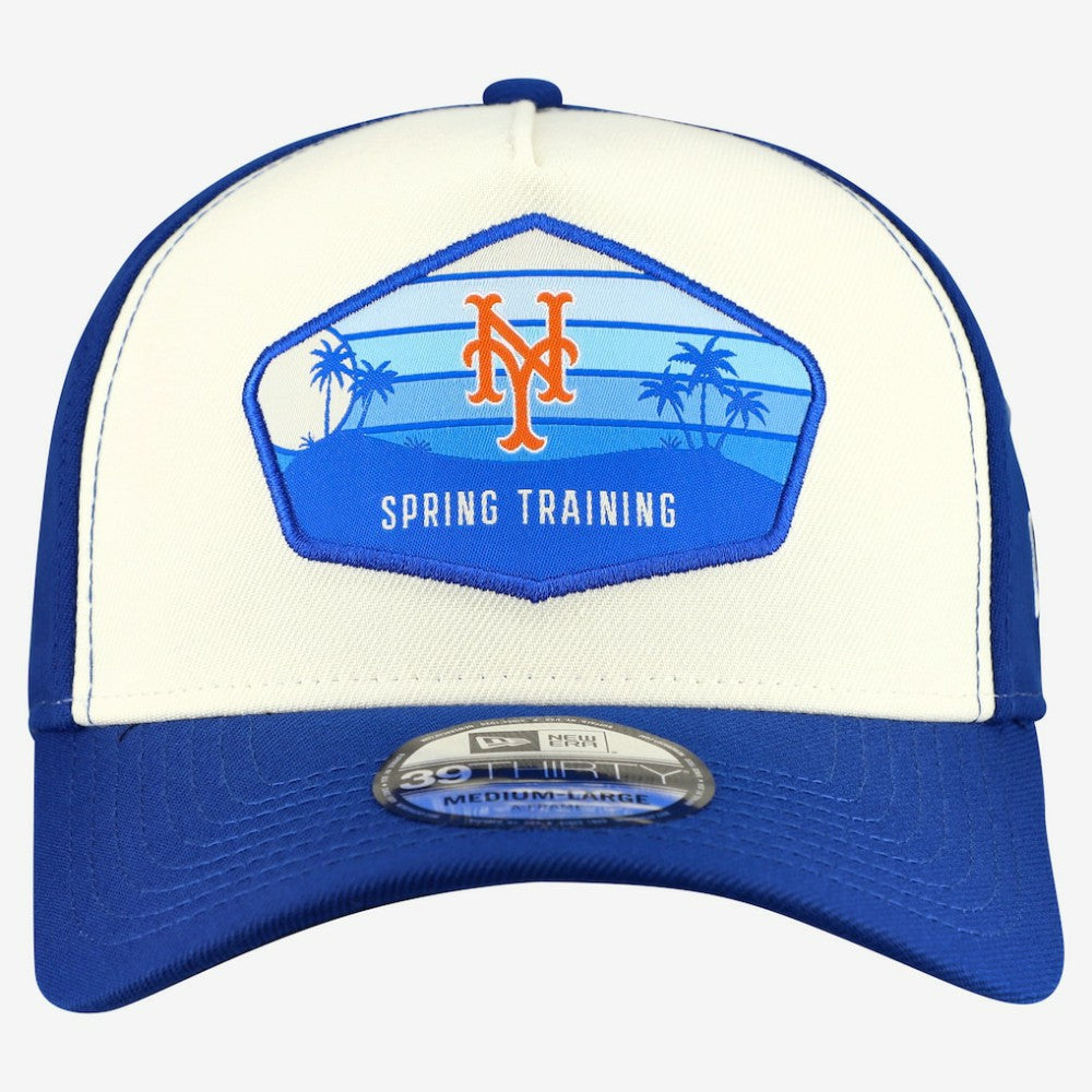 New York Mets 2026 Spring Training Fan Pack Gradient 39THIRTY Flex Hat - Stone | New Era