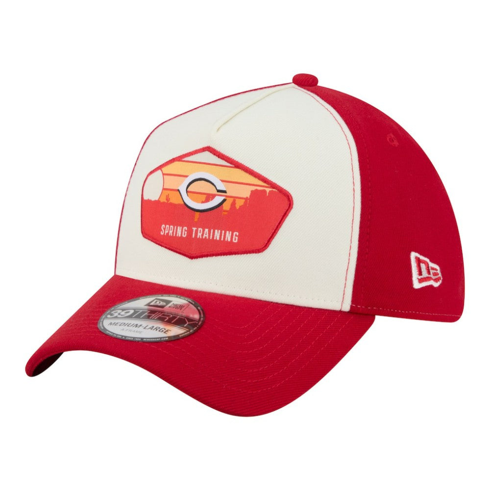 Cincinnati Reds 2026 Spring Training Fan Pack Gradient 39THIRTY Flex Hat - Stone | New Era