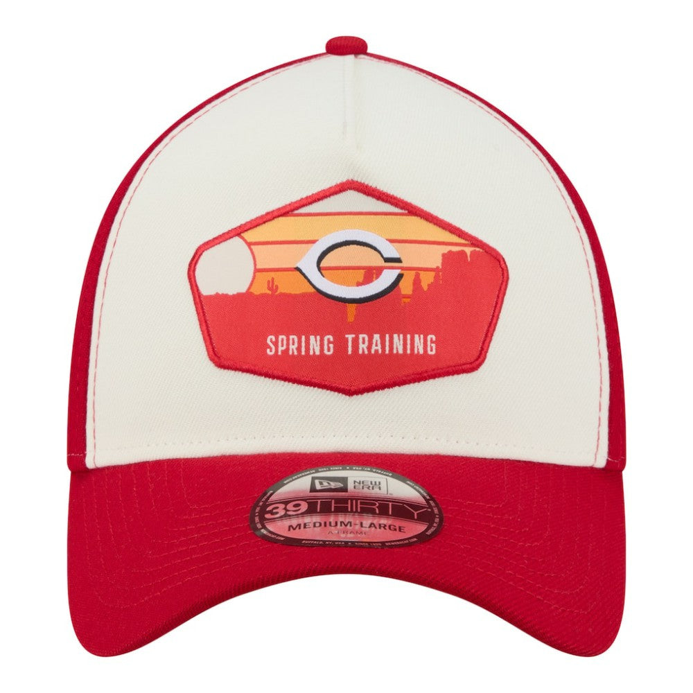 Cincinnati Reds 2026 Spring Training Fan Pack Gradient 39THIRTY Flex Hat - Stone | New Era