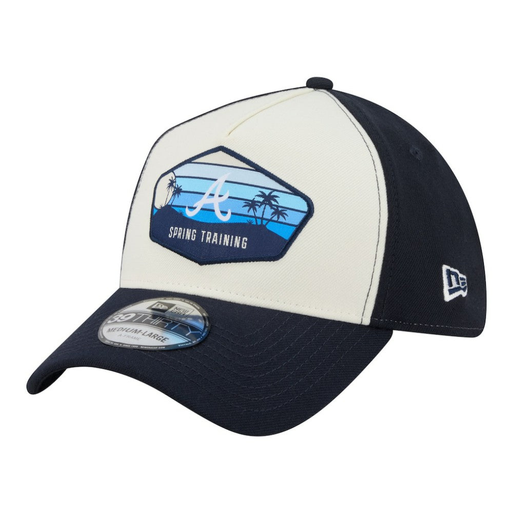 Atlanta Braves 2026 Spring Training Fan Pack Gradient 39THIRTY Flex Hat - Stone | New Era