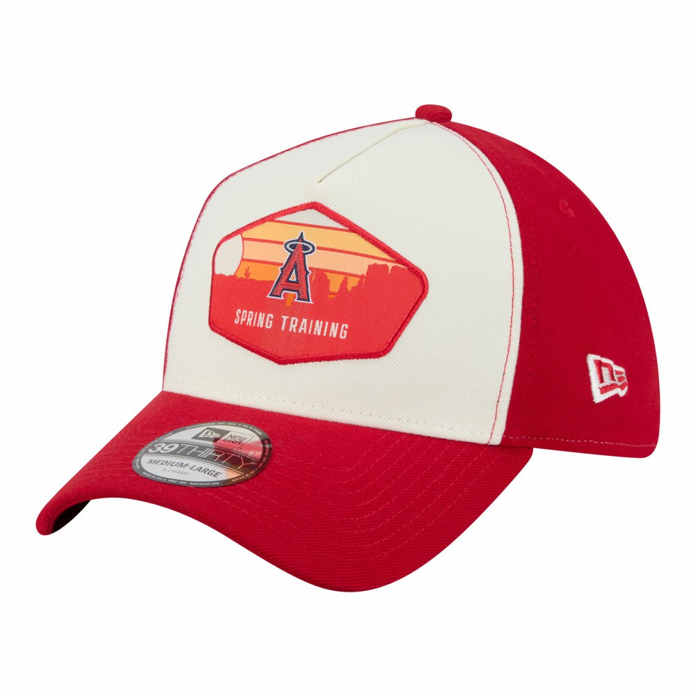 Los Angeles Angels 2026 Spring Training Fan Pack Gradient 39THIRTY Flex Hat - Stone | New Era