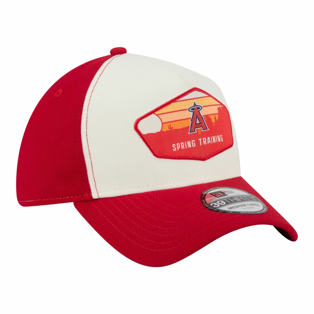 Los Angeles Angels 2026 Spring Training Fan Pack Gradient 39THIRTY Flex Hat - Stone | New Era
