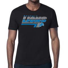Detroit Lions Starter Logo Push Graphic T-Shirt - Black for sale