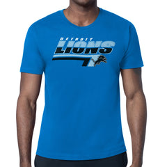 Detroit Lions Starter Logo Push Graphic T-Shirt - Blue outlet