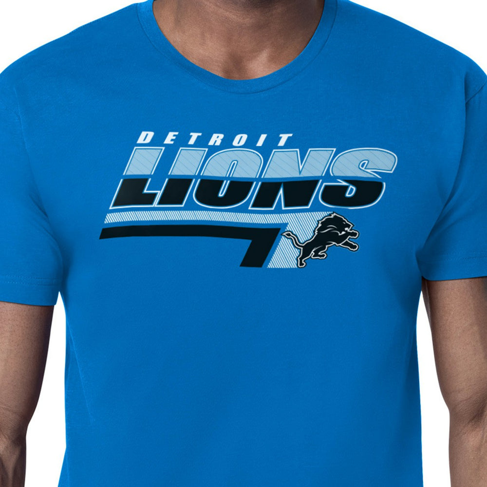 Detroit Lions Starter Logo Push Graphic T-Shirt - Blue outlet
