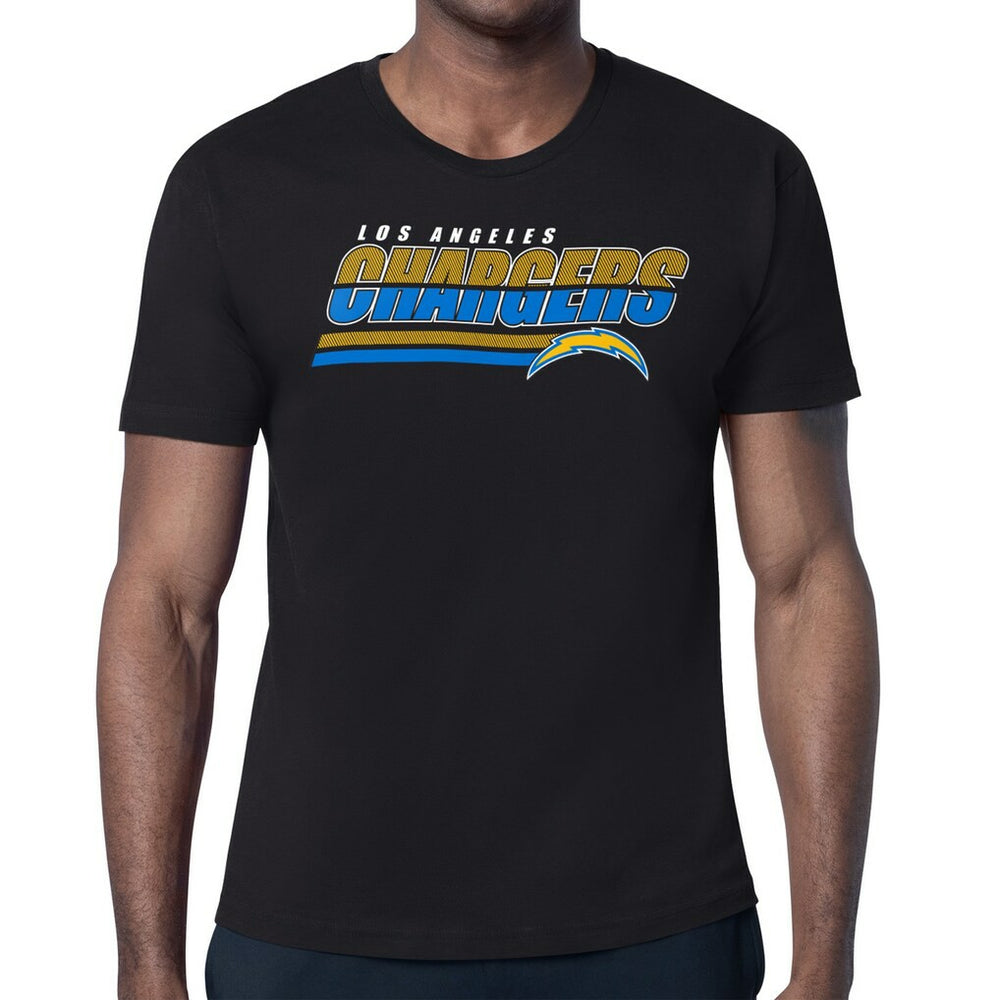 Los Angeles Chargers Starter Logo Push Graphic T-Shirt - Black outlet