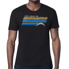 Los Angeles Chargers Starter Logo Push Graphic T-Shirt - Black outlet