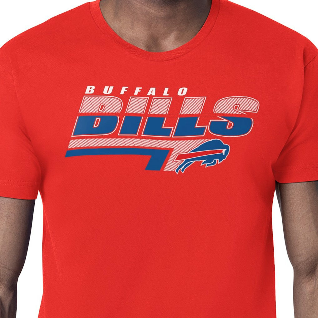 Buffalo Bills Starter Logo Push Graphic T-Shirt - Red for sale
