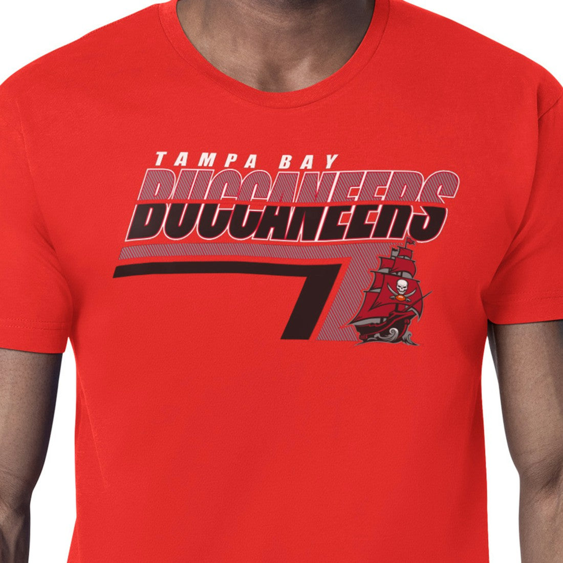 Tampa Bay Buccaneers Starter Logo Push Graphic T-Shirt - Red online
