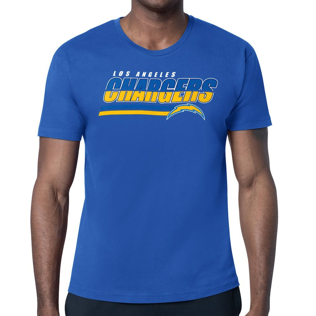Los Angeles Chargers Starter Logo Push Graphic T-Shirt - Royal sale