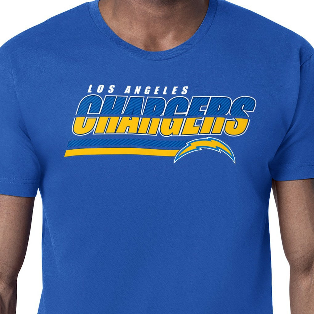 Los Angeles Chargers Starter Logo Push Graphic T-Shirt - Royal sale