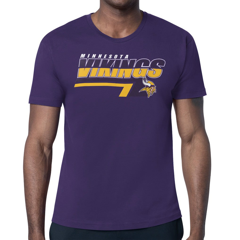 Minnesota Vikings Starter Logo Push Graphic T-Shirt - Purple for sale