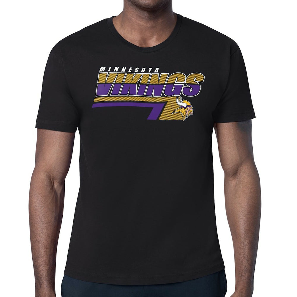 Minnesota Vikings Starter Logo Push Graphic T-Shirt - Black cheap