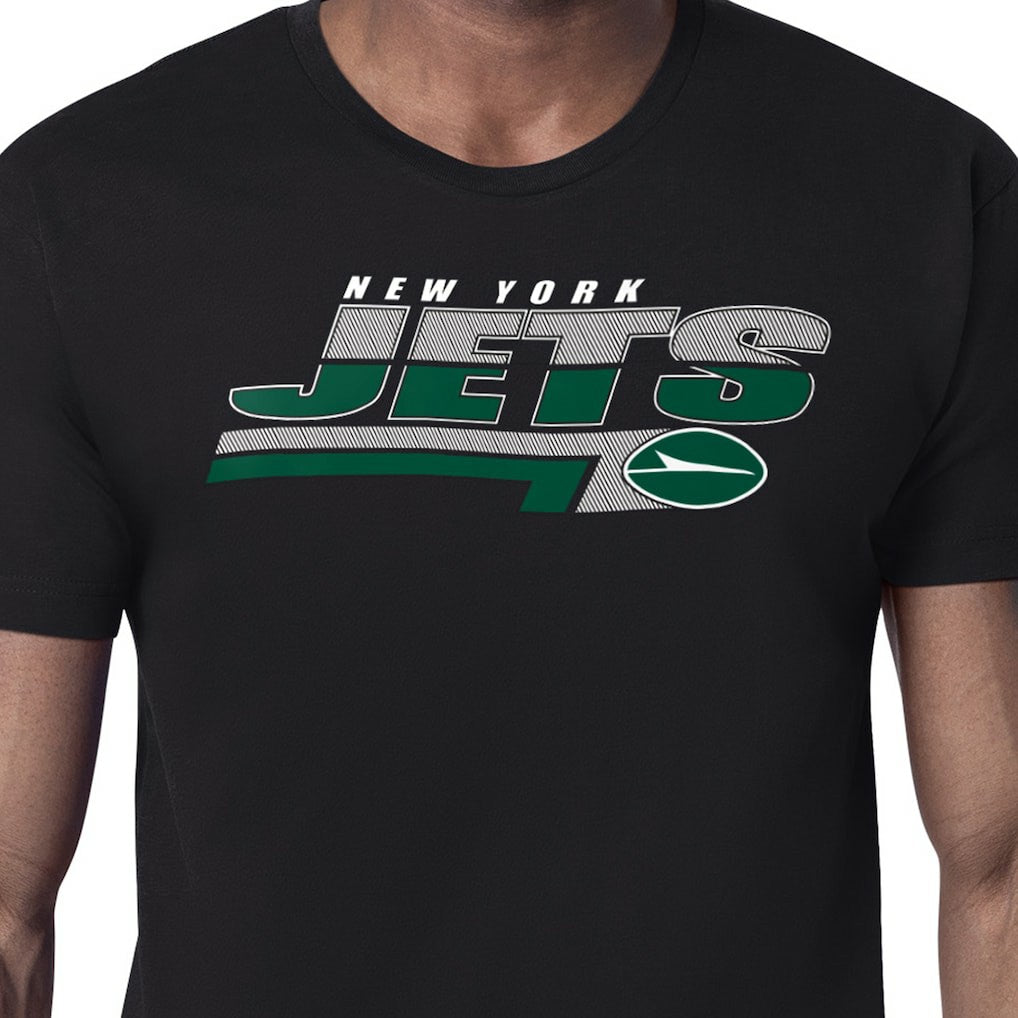New York Jets Starter Logo Push Graphic T-Shirt - Black outlet