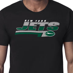 New York Jets Starter Logo Push Graphic T-Shirt - Black outlet