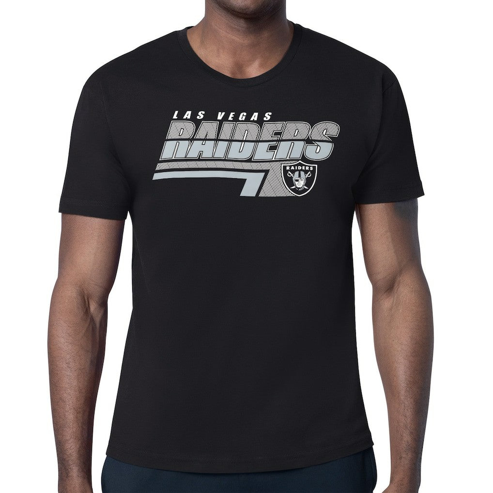 Las Vegas Raiders Starter Logo Push Graphic T-Shirt - Black discount