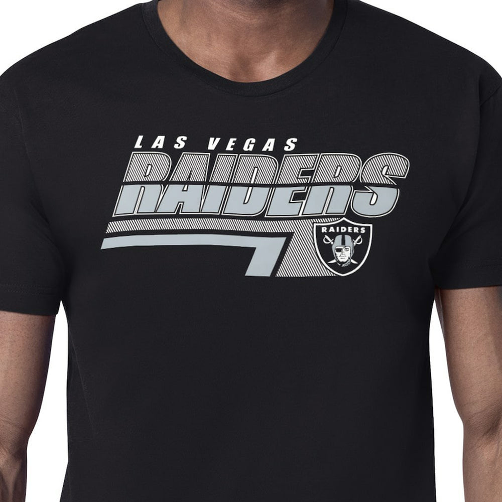 Las Vegas Raiders Starter Logo Push Graphic T-Shirt - Black discount