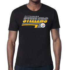 Pittsburgh Steelers Starter Logo Push Graphic T-Shirt - Black cheap