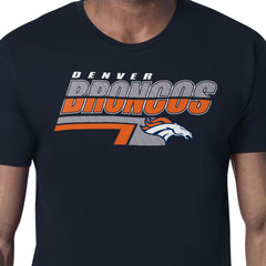 Denver Broncos Starter Logo Push Graphic T-Shirt - Navy discount
