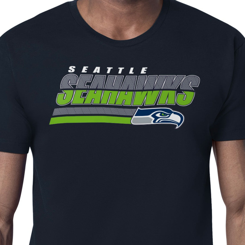 Seattle Seahawks Starter Logo Push Graphic T-Shirt - College Navy online