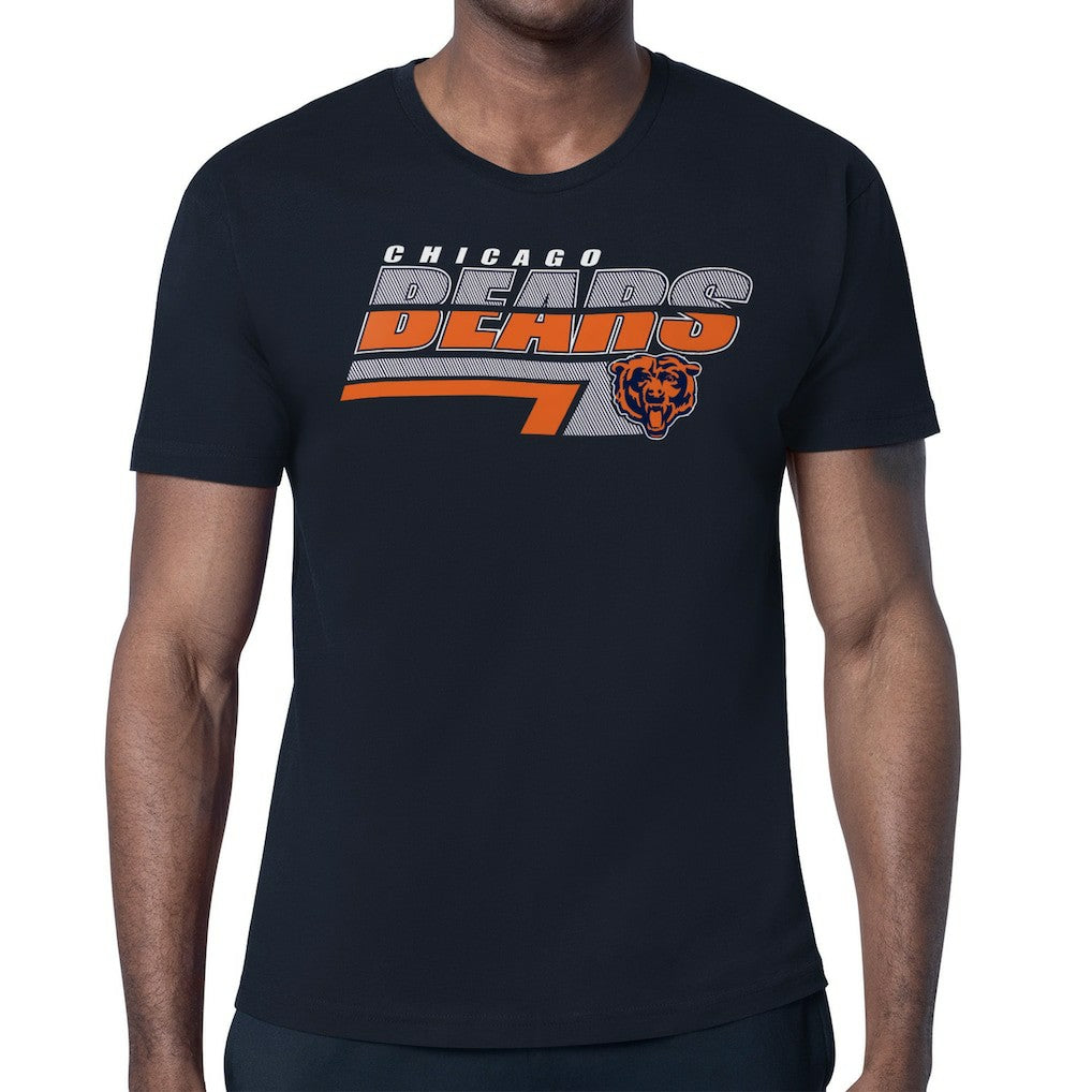 Chicago Bears Starter Logo Push Graphic T-Shirt - Navy on sale