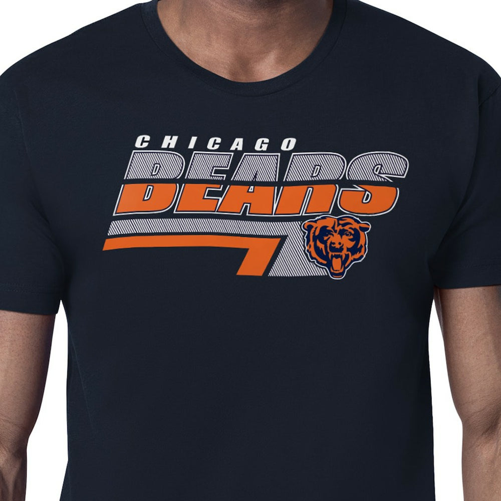 Chicago Bears Starter Logo Push Graphic T-Shirt - Navy on sale