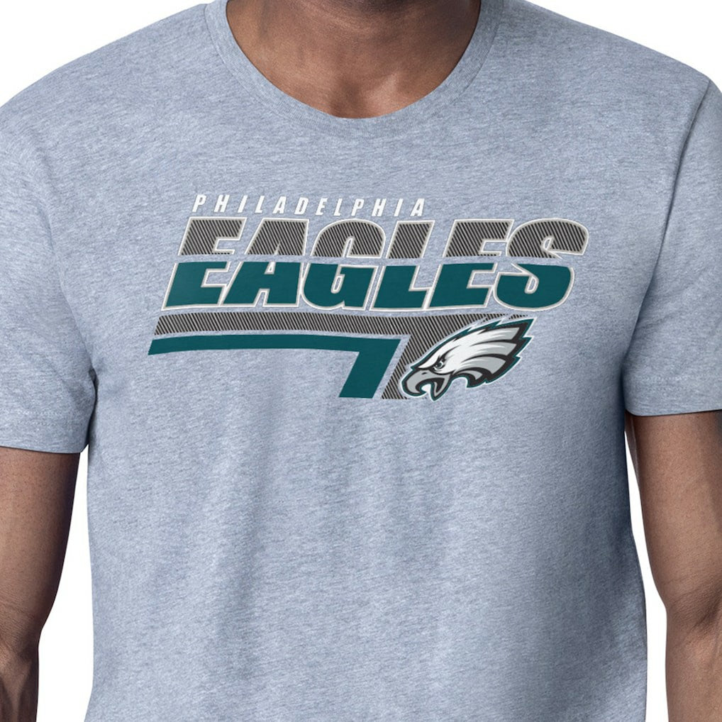 Philadelphia Eagles Starter Logo Push Graphic T-Shirt - Heather Gray cheap