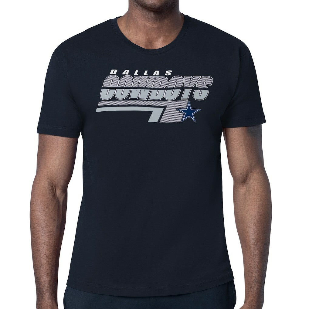 Dallas Cowboys Starter Logo Push Graphic T-Shirt - Navy cheap