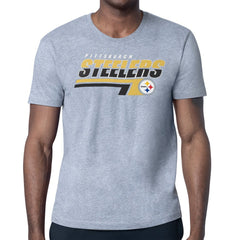 Pittsburgh Steelers Starter Logo Push Graphic T-Shirt - Heather Gray online