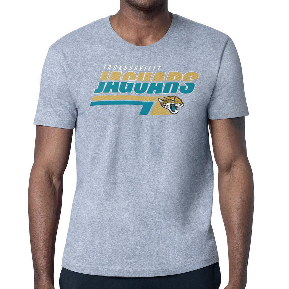 Jacksonville Jaguars Starter Logo Push Graphic T-Shirt - Heather Gray cheap