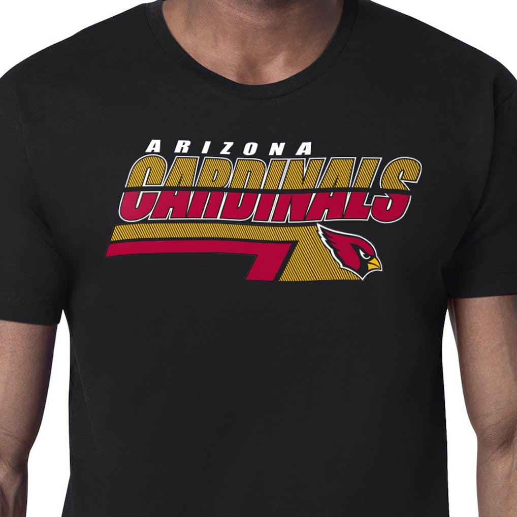 Arizona Cardinals Starter Logo Push Graphic T-Shirt - Black for sale