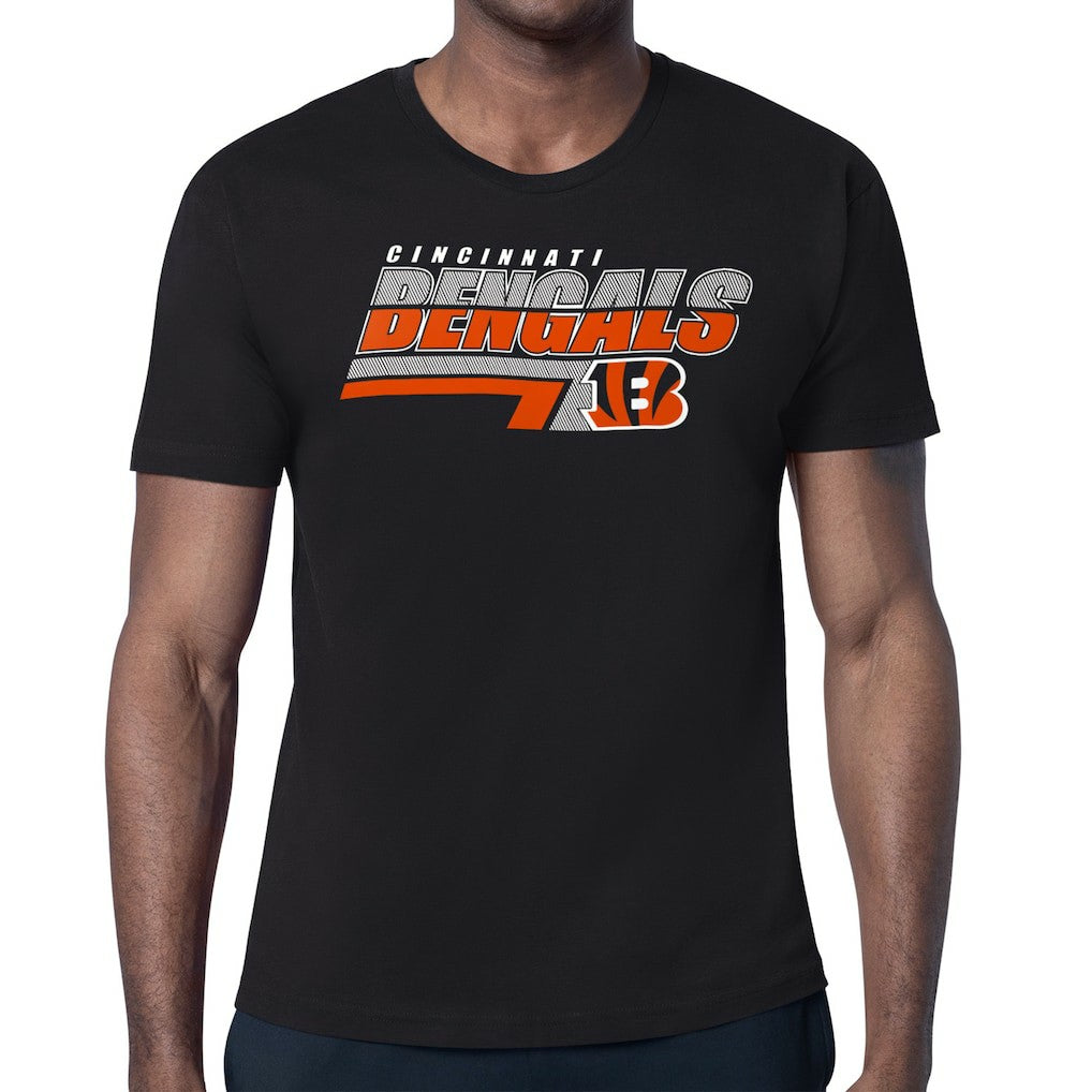 Cincinnati Bengals Starter Logo Push Graphic T-Shirt - Black outlet